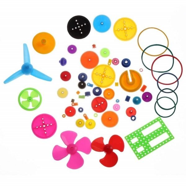 Colorful Plastic Motor Gear Assorted Kit – 55Pcs