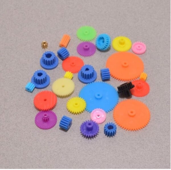 Colorful Plastic Motor Gear Assorted Kit – 55Pcs - Image 2
