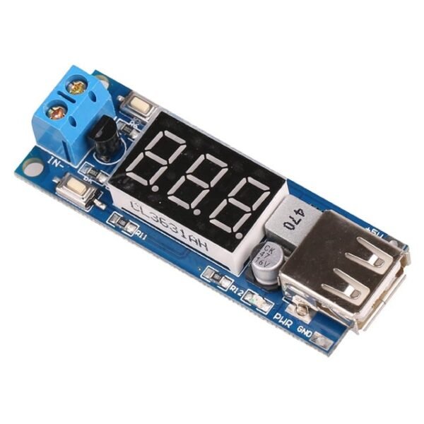 DC-DC 4.5-40V To 5V 2A USB Charger Step down Converter Voltmeter Module - Image 4