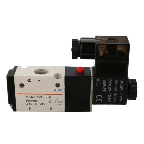thumbnail image 2 of Baomain Pneumatic Mechanical Valve JM-05 PT1/4" 2 Position 3 Way Normally Closed 2 of 14