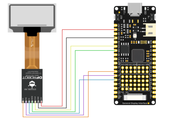 DFRobot Fermion: 1.51” OLED Transparent Display with Converter (Breakout) - Image 2