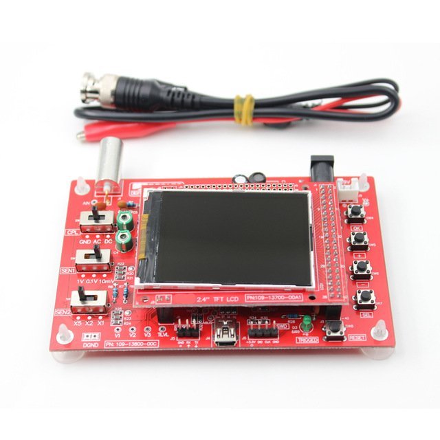 thumbnail image 2 of SHUATI DSO138 2.4 Inch Sampling Rate Red Oscilloscope DIY Kit Digital Oscilloscope Kit 1msps 2 of 12