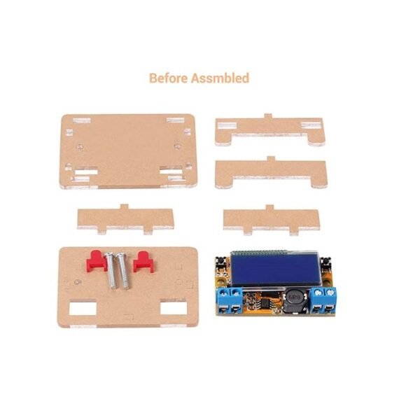 Dual Display 3A DC-DC 5-23V To 0-16.5V Step Down Power Supply Buck Converter Adjustable LCD Step- down Voltage Regulator With Case - Image 4