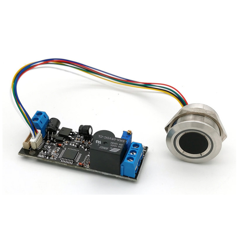 K202 + R503 Low Power Fingerprint Controller Board – DC12V, 120 Fingerprint Capacity, Adjustable Relay Time 0.5-13s