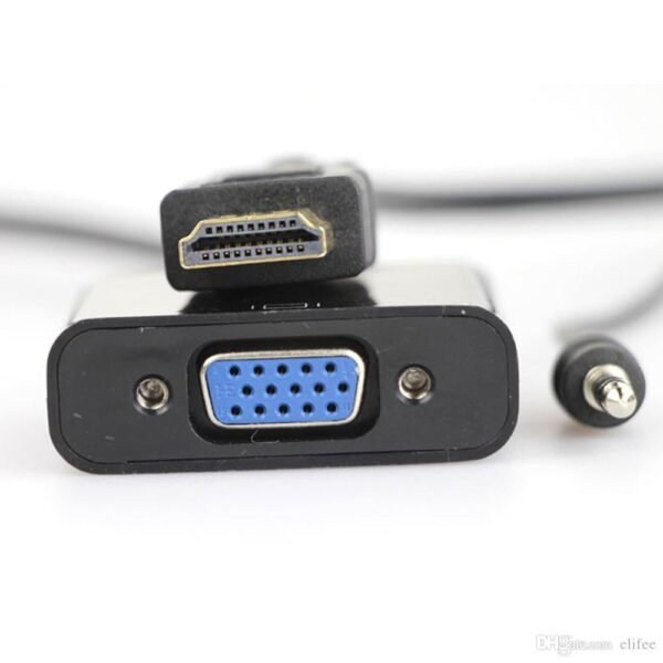 HDMI male to VGA Female Converter, with 3.5 mm Audio Out - Image 4