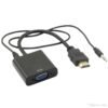 HDMI male to VGA Female Converter, with 3.5 mm Audio Out