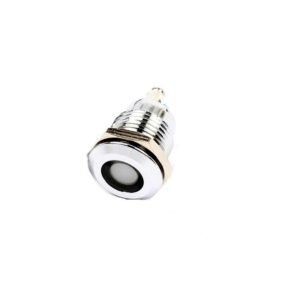 White 3-9V 12mm LED Metal Indicator Light