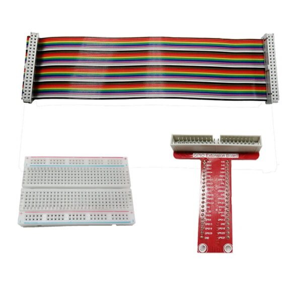 T Type GPIO Breakout board with 40 pin Cable and 400pt Breadboard for Raspberry Pi 3 - Image 3