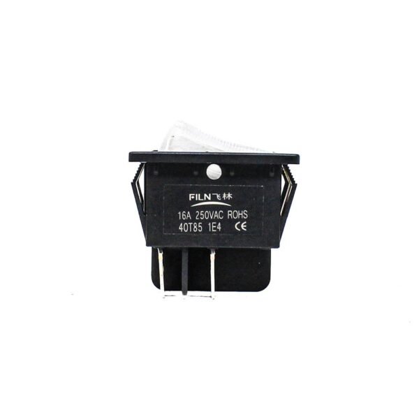 High voltage KCD4 White 220V,16A DPST ON-OFF 4Pin Rocker Switch - Image 2