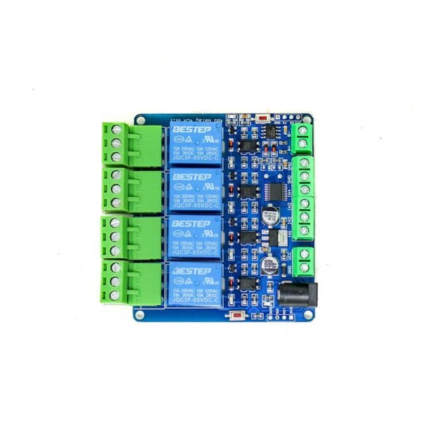 5V Modbus RTU 4, Channels Relay Module, Input Optocoupler, Isolation RS485 MCU for, Arduino - Image 3