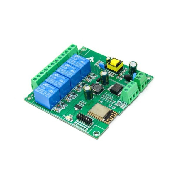 AC90-250V ESP8266, Wireless WIFI Relay, Module 4 Channel ESP-, 12F Wifi Development, Board AC/DC 5V/7-28V/5-, 80V Power Supply