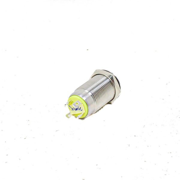 GREEN 12 mm 12V-24 V Momentary Metal Switch - Image 4