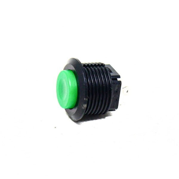 Green DS-500 2PIN 14MM Thread Momentary Self- Reset Push Button Switch Press Off-NO - Image 3