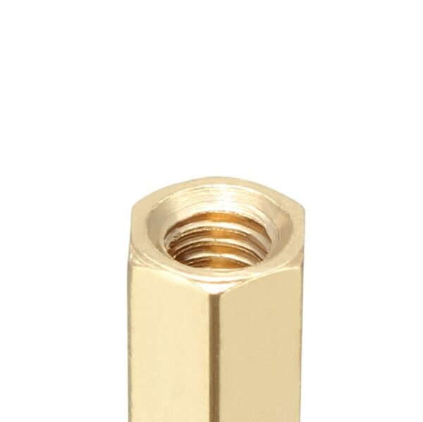 M5 X 10 mm Female-Female Brass Hex Threaded Pillar Standoff Spacer-12 Pcs. - Image 3