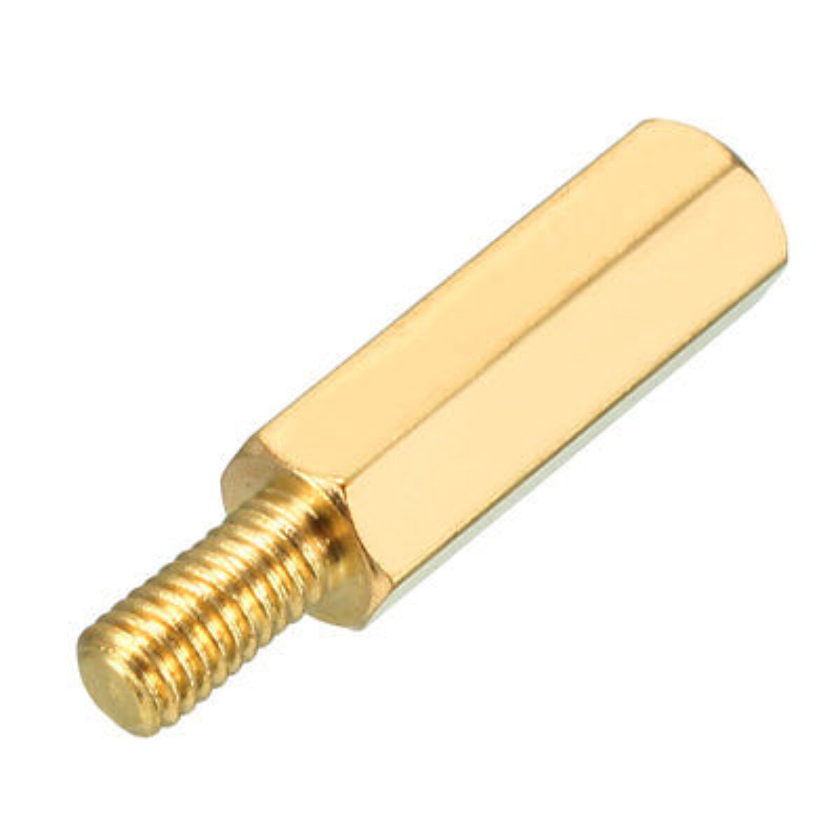 M3 x 20mm Female Thread Brass Hex Standoff Pillar Rod Spacer Coupler Nut  (25-pack) 