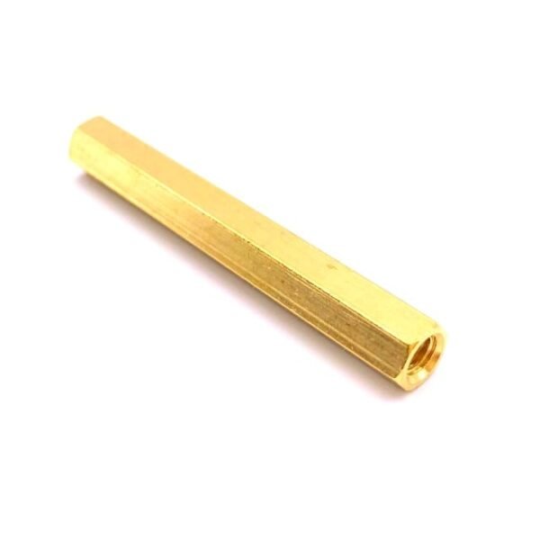 M3 X 30mm Female to Female Brass Hex Threaded Pillar Standoff Spacer- 12 Pcs.