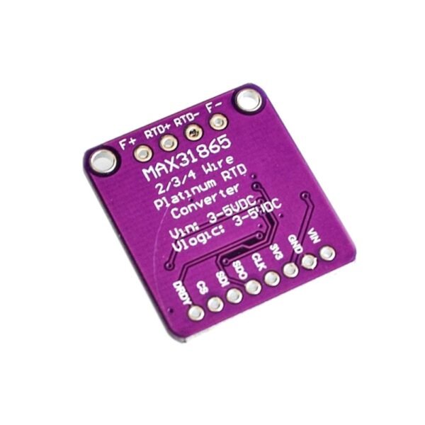 MAX31865 PT100-PT1000 RTD Platinum Resistance Temperature Detector Module - Image 3