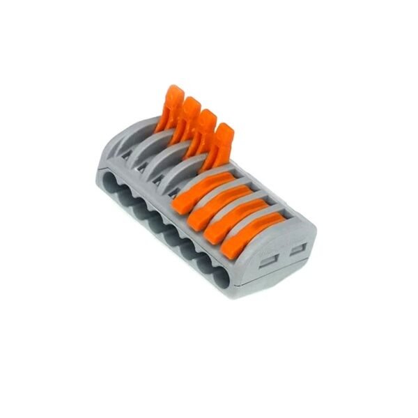 PCT-218 0.08-2.5mm 8 Pole Wire Connector Terminal Block with Spring Lock Lever for Cable Connection - Image 4