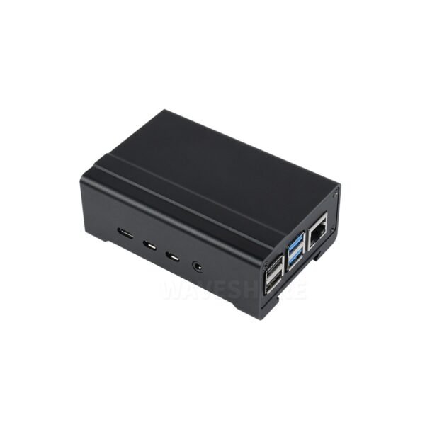 DIN Rail Aluminum Case for Raspberry Pi 4 with Cooling Fan and Heatsinks