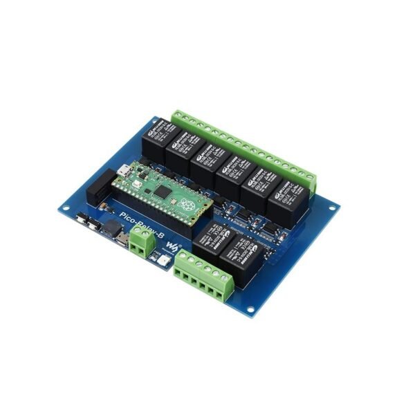 Waveshare Industrial 8-Channel Relay Module for Raspberry Pi Pico, Multi Protection - Image 3