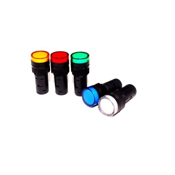 White AC/D6V 30mm AD16- 30DS LED Power Pilot Signal Indicator Lamp - Image 2