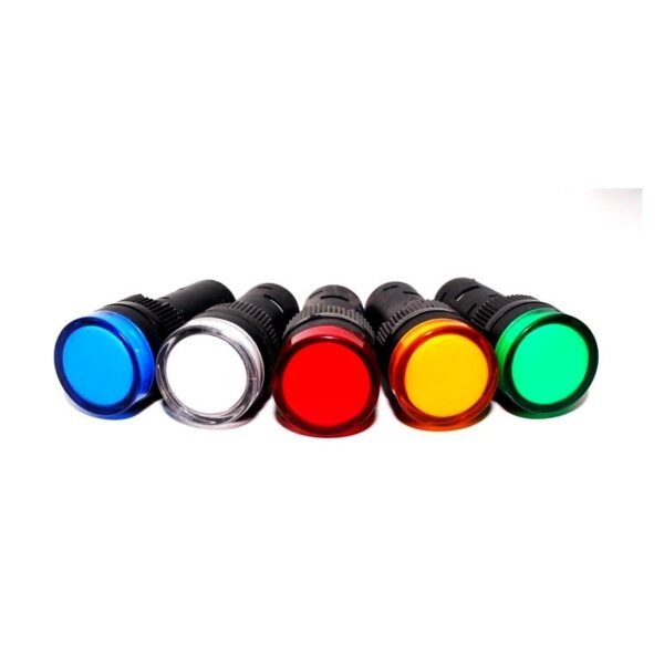 White AC/D6V 30mm AD16- 30DS LED Power Pilot Signal Indicator Lamp - Image 3