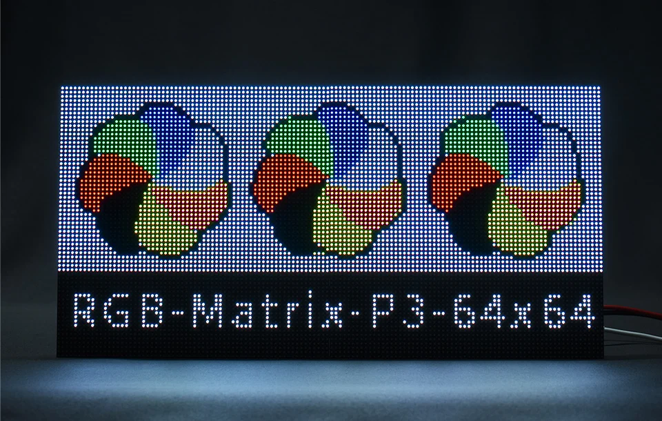 Waveshare RGB Full-Color LED Matrix Panel, 3mm Pitch, 64×64 Pixels,  Adjustable Brightness Robotools