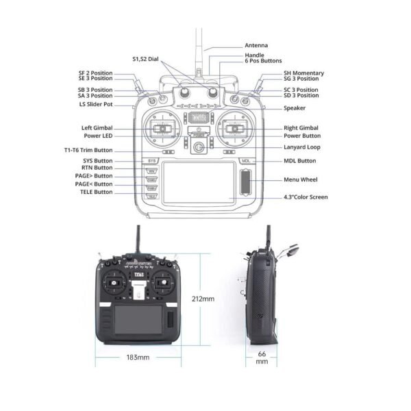 Radiomaster TX16S MKII HALL V4.0 ELRS Radio with RP1 ExpressLRS 2.4ghz Nano Receiver - Image 4