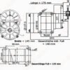 Ebike MY1020Z 600W 36V 480RPM DC Motor (GB) - Image 3