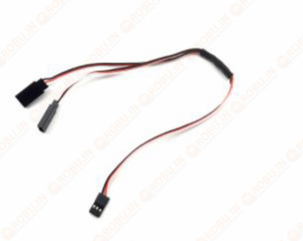 1JR Male To 2 Futaba Female Y Type Servo Extension Wire (200mm) - Image 4