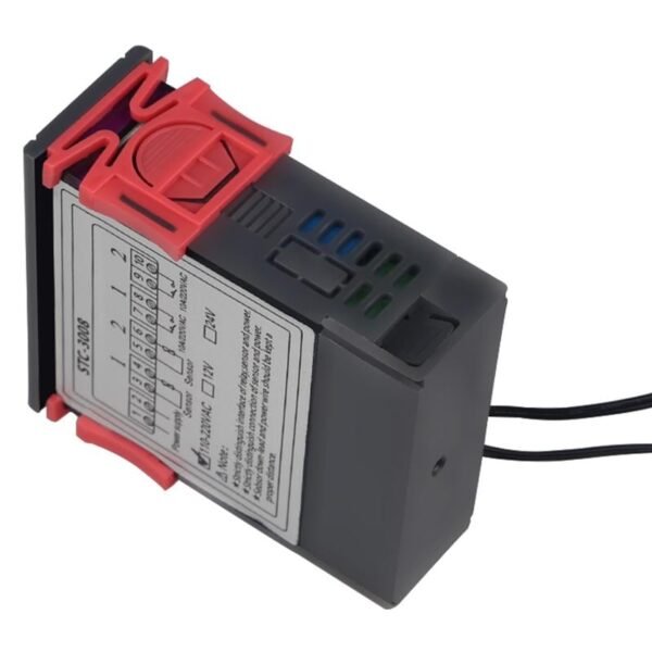 STC-3008 DC24V Dual Display Temperature Adjustable Temperature Controller with 1M Cable - Image 3
