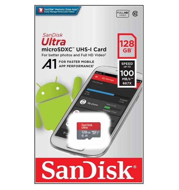 SanDisk Micro SDXC USH-I 128GB Class 10 Memory Card - Image 2