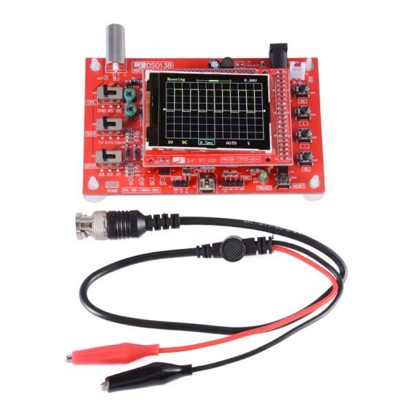 DSO138 2.4″ TFT Handheld Pocket-size Digital Oscilloscope Kit DIY Parts Electronic Learning Set Soldered - Image 3