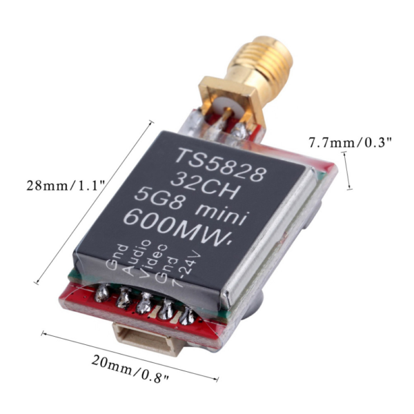 Mini TS5828 FPV Set 5.8G 32CH 600mW AV RC Transmitter - Image 3