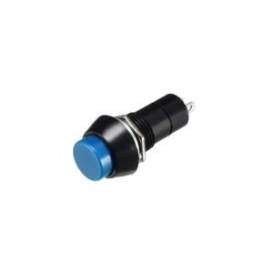 Blue PBS-11B 12MM 2PIN Momentary Self-Reset Round Plastic Push Button Switch