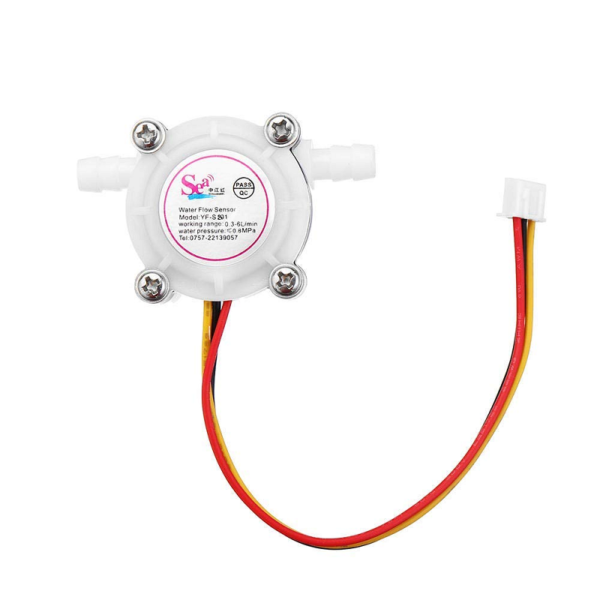 Water Flow Sensor (Sea) YFS401 Flowmeter 0.3-6L/min3.5mm White - Image 4