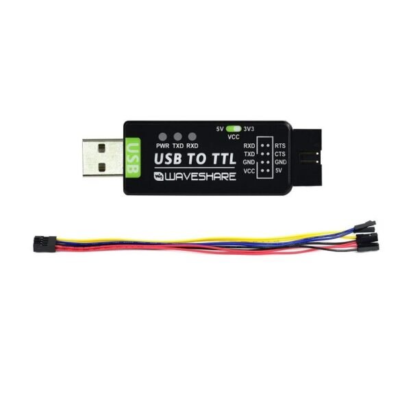 Waveshare Industrial USB TO TTL Converter, Original CH343G Onboard, Multi Protection & Systems Support - Image 3
