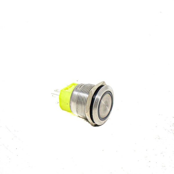 Yellow 22 mm 12V-24 V LATCHING Metal Switch - Image 4