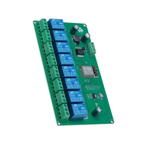 5V/7-28V ESP8266 WIFI 8 Channel Relay Module ESP-12F Development Board - Image 2