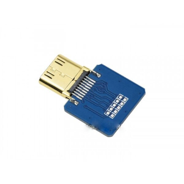 Waveshare DIY HDMI Cable: Straight Mini HDMI Plug Adapter - Image 2