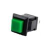 Green DS-430 2PIN ON-OFF Self-Reset Square Push Button Switch（NO Press Break） - Image 2