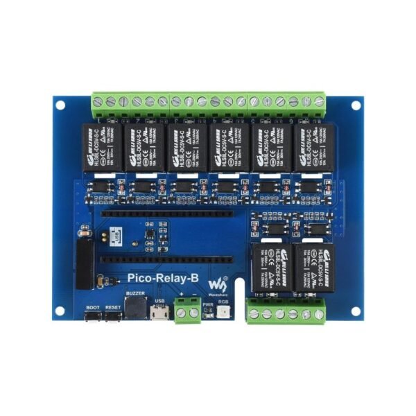 Waveshare Industrial 8-Channel Relay Module for Raspberry Pi Pico, Multi Protection - Image 5