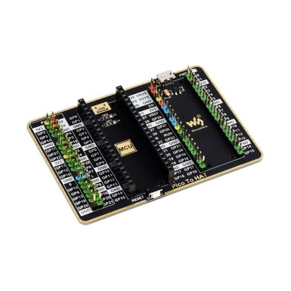 Waveshare GPIO Expander For Raspberry Pi Pico, 1x Raspberry Pi Standard 40PIN, 1x Pico 2?20PIN