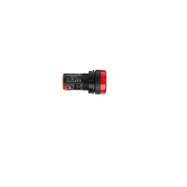 Red AC/DC12V 22mm AD16-22SM LED Signal Indicator Built-in Buzzer - Image 3