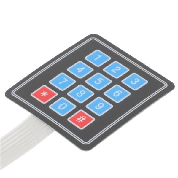 4×3 Matrix 12 keys Membrane Switch Keypad - Image 3