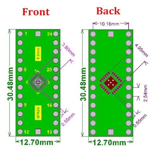 QFN24 TO DIP Adapter - Image 2