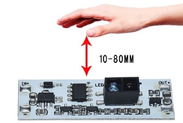 36W 3A Short Distance IR Hand Sweep ON-OFF Sensor Module - Image 2