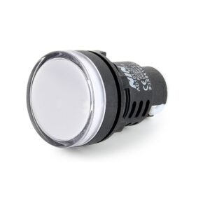 White AC/D6V 30mm AD16- 30DS LED Power Pilot Signal Indicator Lamp