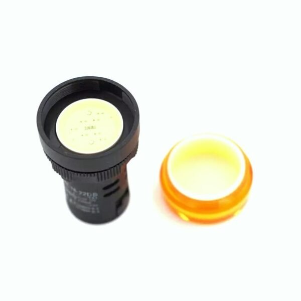 Yellow AC220V 22mm AD16-22DS LED Power Pilot Signal Light Lamp - Image 3